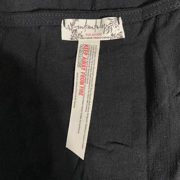 Free People Intimately Black Square Neck V Notch Stretch Bodysuit, S #338 - Picture 8 of 10